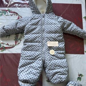 First Impressions Gray Puffer Jacket for Kids